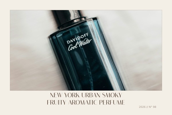 New York urban smoky fruity aromatic perfume